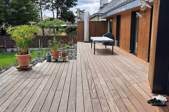 Aménagement de terrasse près de Beaucouzé<br/>Aménagement de terrasse à proximité de Beaucouzé<br/>Aménagement de terrasse à Beaucouzé